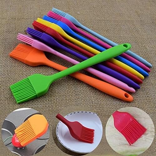 New Silicone Pastry Bread Oil Cream Brush Baking Bakeware BBQ Cake Cooking Basting Tool Kitchen Accessories Gadgets Random color