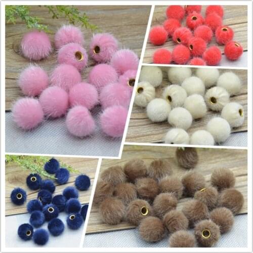 New Arrival,Baby Pink 20PCS/Pack 16mm Half Holed Round Plush Ball,D.I.Y Crafts Supplies,scrapbooking Supplies,Free Shipping