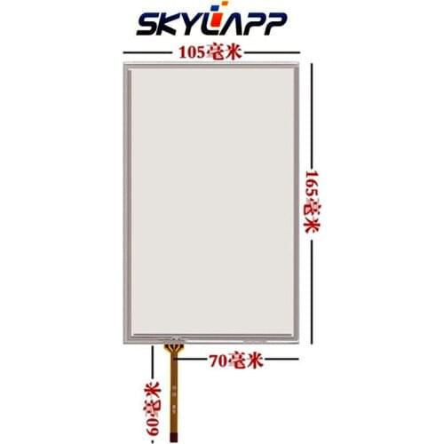 Skylarpu 7"inch 4 wire Touchscreen 165mm*105mm Resistance touch panel Glass TK6070IH/TK6070iK/TK6070 AMT9545 handwritten screen