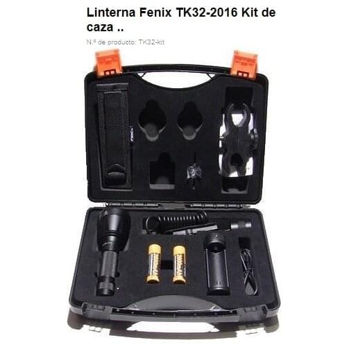 Hunting case KIT TK32 1000 Lumens, 4 modes more red, green