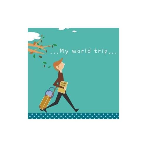1pcs MDA-08[ Theme Postcard] My World Travel / 8 pieces Original postcard wholesale