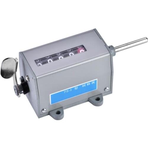 75-I 5 Digits Display Mechanical Resettable Rotary Revolution Counter for Recording Cable Length Revolution counter Hot Sale