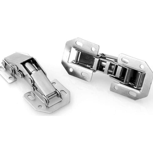 Cabinet Hinges 3/4 Inch No-Drilling Hole Bridge Shaped Hinge Cupboard Hardware Screws Spring With Furniture Door M6L7