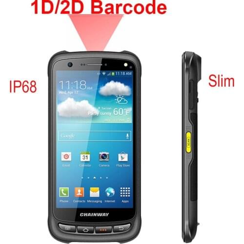 Ultrathin 5.2 inch Android 6.0 Type c 2D Barcode Scanner 2G and 3G and 4G Rugged phone Handheld Terminal SH53