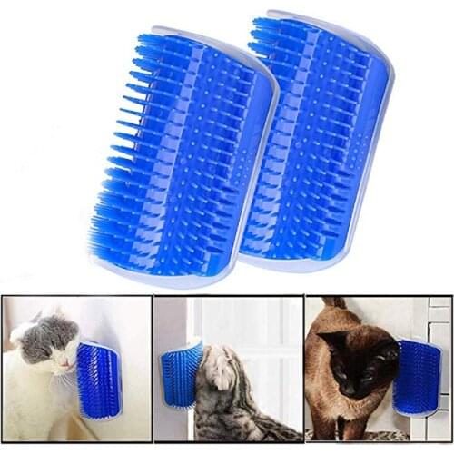 Removable Cat Dog Grooming Brush Self Massage Groomer Hair Removal Comb Small Cats Installable Catnip Tickle Brushes Pet Product