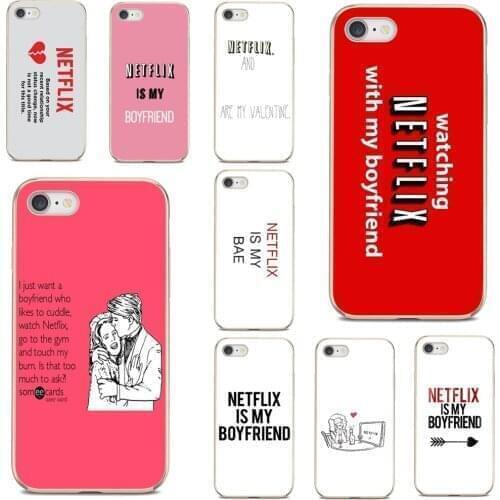 Netflix-is-my-boyfriend-Quote-Poster For Samsung Galaxy J5 J6 J7 J8 J1 J2 J3 J4 Plus 2018 Prime 2015 2016 2017 Silicone Case