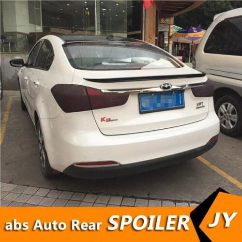 For KIA FORTE Spoiler 2011-2015 K3 spoiler High Quality ABS Material Car Rear Wing Primer Color Rear Spoiler
