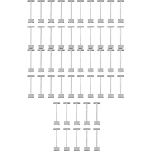 DRELD 50pcs 32mm Steel Needles for Flooring Wall Tile Leveling System Leveler Replaceable Pin Tiling Needles Construction Tools