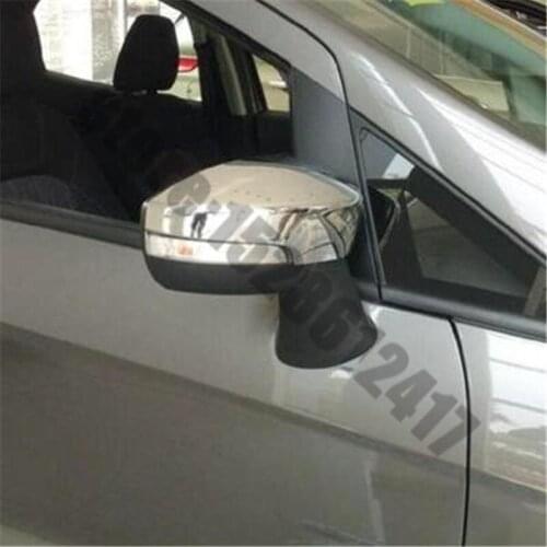 For Ford Kuga Ecosport 2013-2019 Car styling ABS Chrome Rearview mirror Decoration /Rearview mirror cover Trim