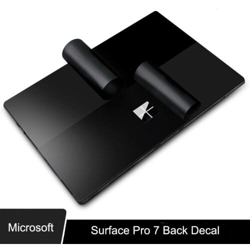 XSKN for Microsoft Surface Pro 7 Ultra Thin Athens Black Back Sticker Decal Skin Protector