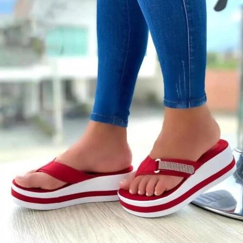 Woman Slipper Summer Shoe Pearl Slippers Flip Flops Slip-On Summer Women Shoes Comfort Walking New Beach Casual Shoes Women 2021