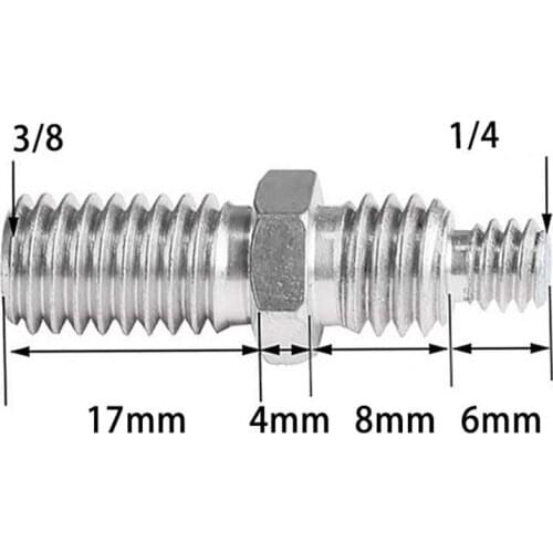 1/4 3/8 to 3/8 Tripod Center Axis Adapter Metal Screw Professional Tripod Head Y4UE