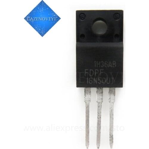 10pcs/lot FDPF16N50UT FQPF16N50 16N50 TO-220F 16A 500V In Stock