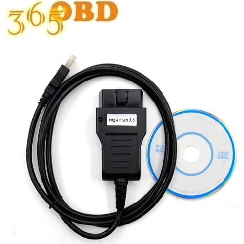 10Pcs /lot VAG K+CAN COMMANDER 3.6 for VAG Diagnostic Cable vag k can commander 3.6 With best price VAG K+CAN 3.6