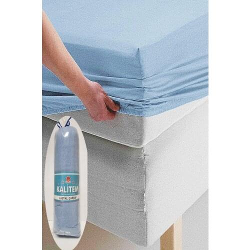 100x200cm Fitted Sheets Cotton Combed Cotton Single Personality Mavi-100x200