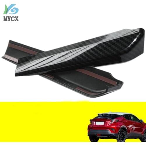 2pcs Car Carbon Fiber Interior Front A Pillar Decoration Trim Windows Stickers For Toyota C-HR CHR C HR 2016 2017 2018 Parts