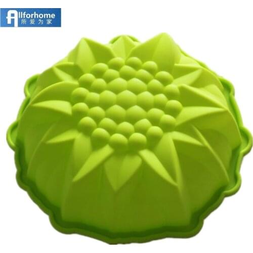 8.5 inches Sunflower Cake Pan Silicone Flower Shape Bakeware Cake Mold Bread Baking Pans Tray Cake DIY Maker Mould