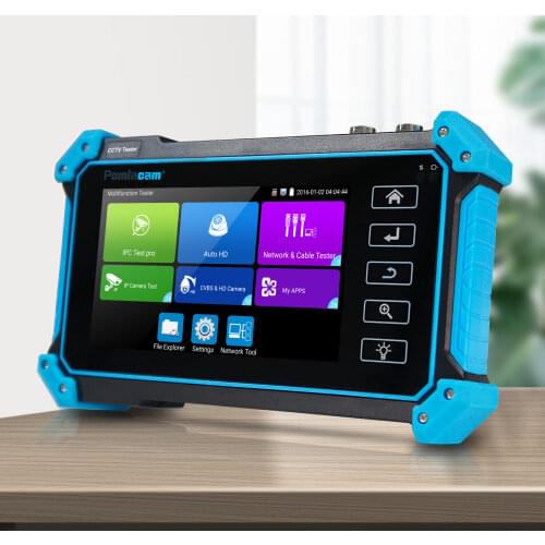 8MP ADH TVI CVI CVBS IPC5100 PLUS CCTV Testing Monitor 5inch Network HD Coaxial CCTV Surveillance Tester Monitor Test Tool