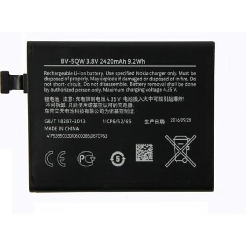 FOR Nokia BV-5QW phone battery for Nokia Lumia 930 BV5QW 2420mAh