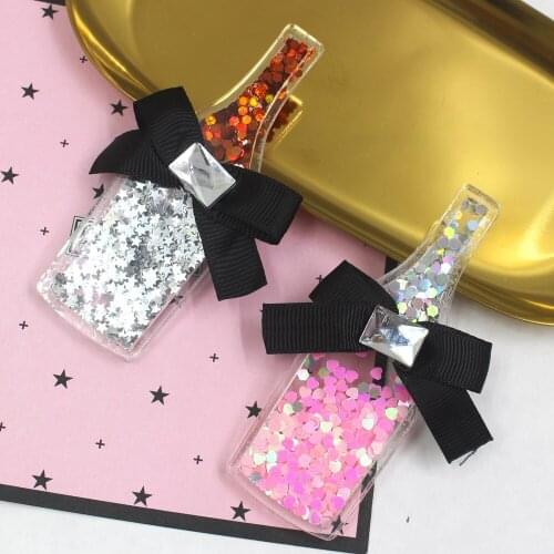 20138,1 pcs DIY Jewelry Accessories Quicksand Champagne bottle Suitable for Epoxy Phone Case Notebook Bag Accessories