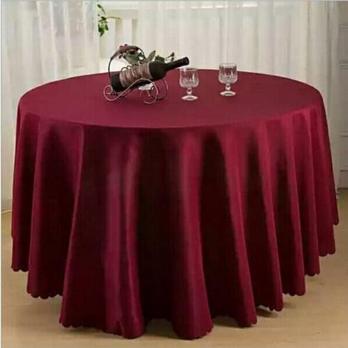 Marious burgundy 10pcs Polyester Tablecloth Wedding Party Banquet Table Decorations Table Cloths Free Shipping