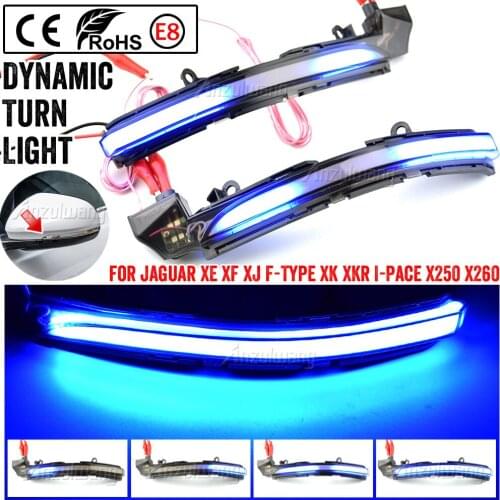 Dynamic Turn Signal LED Side Mirror Indicator Blinker Sequential Light For Jaguar XE XF XJ F-TYPE XK XKR I-PACE X250 X260