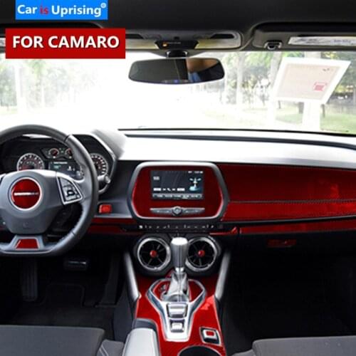 For Chevrolet Camaro 2016-2019 Car Interior Accessaries Carbon Fiber Stickers Gear Shift Headlight Switch Panel And Decals