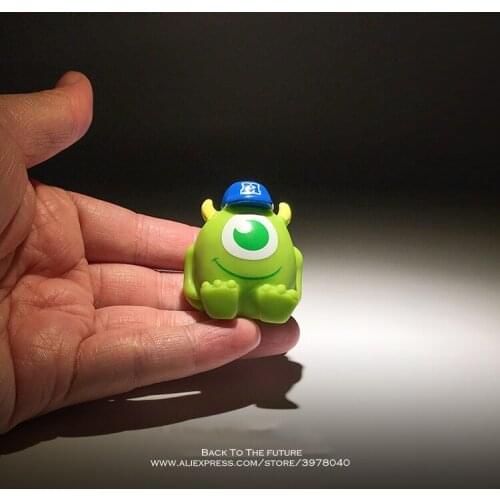 Disney Monsters University Mike Wazowski Mr Q 4cm Action Figure Anime Mini Decoration PVC Collection Figurine Toy model gift