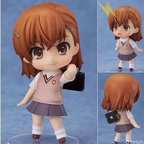 10cm Toaru Kagaku No 345 Railgun Mikoto Misaka PVC Action Figure Collectible Model Toys Gift