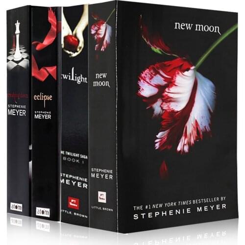 The Twilight Saga Boxed Set (Book 1-4) kids story books Adult Foreign Novels English Story Book new moon eclipse