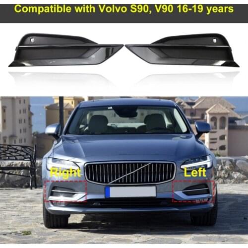 Compact 2Pcs Durable Robust Fog Light Grille 31425447 31425446 Lightweight Lower Side Grille Wear Resistant