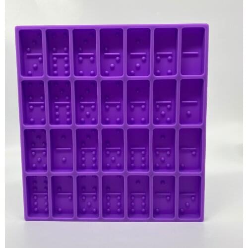 LOVE'N LV001D OEM Crystal Craft Epoxy Resin Molding game Professional Large Jumbo size Domino 6 Silicone Mold for resin art