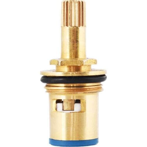 AZOS Copper valve core three-hole basin faucet hot and cold split waterfall faucet washbasin faucet switch ceramic valve core sw