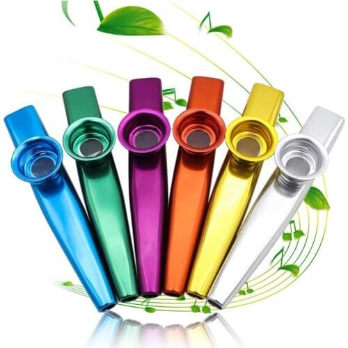Metal Kazoos Musical Instruments Flutes Diaphragm Mouth Musical Instruments Good Companion for Guitar Instruments Musicale