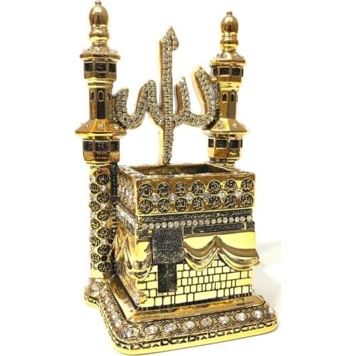 Minaret Kaaba Trinket Gold-silver Trinket Modern Trinket Houseware Souvenir Islamic Gift Muslim Gift Decorative Gift 19cm