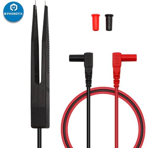Multimeter Tweezers Pen SMD Chip component LCR Capacitor Meter Wire Pen Cable Needle Tip Probe Lead Phone PCB Repair Test Clip
