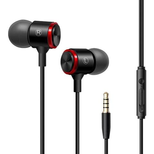 3.5mm In Ear Earphones Super Bass Stereo Headset Sports Running Earbuds with Microphone For Xiaomi redmi note 7 Samsung iPhone