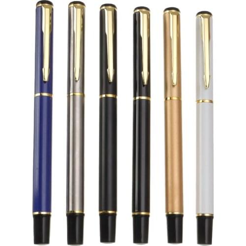 New Classic Luxury Ballpoint Pen Office Business Metal Pen 0.5mm Gel Pen for Office School Writing Stationery Supplies 6 Colors