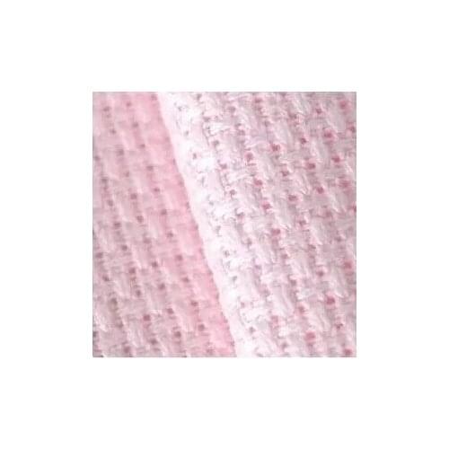 Oneroom FREE Shipping Top Quality embroidry canvas 14ST 14CT cross stitch canvas pink color any size, 100cmx150cm