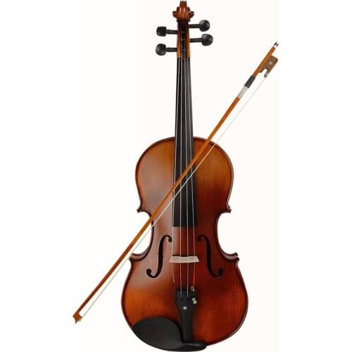 16inch Electric Viola EQ Spruce Wood Mapel Bridge Ebony Chinrest with Bow Cleaning Cloth Carry Box for Adults Children Beginner