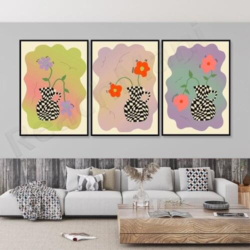 Gradient flower poster, aesthetic art, I am proud of myself, beautiful days are coming, everything will be fine. Gradient art fl