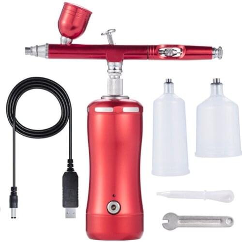 Portable Air Pump Automatically Stops Charging Airbrush Model Spray Paint Color Refinish Paint