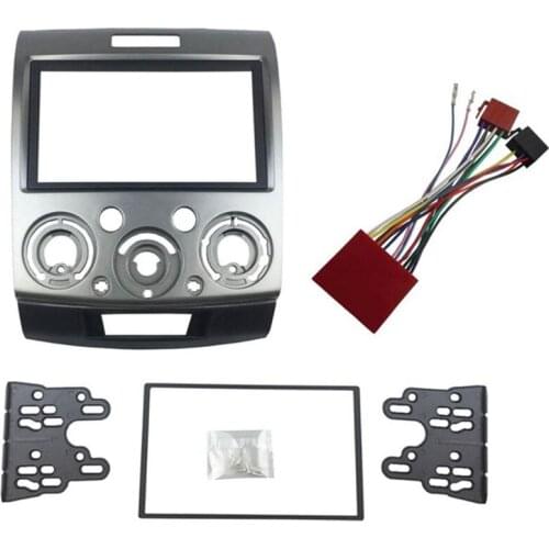Radio Stereo Panel For Ford Everest Ranger Mazda Bt-50 Bt50 Double 2 Din Fascia Dash Installation Trim Kit Face Plate Bezel