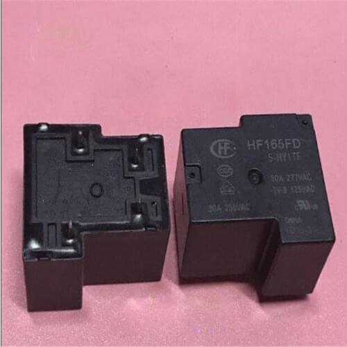 5VDC relay HF165FD 5-HY1TF HF165FD5HY1TF HF165FD 5 HY1TF HF165FD-5-HY1TF 5VDC DC5V 30A 4PIN