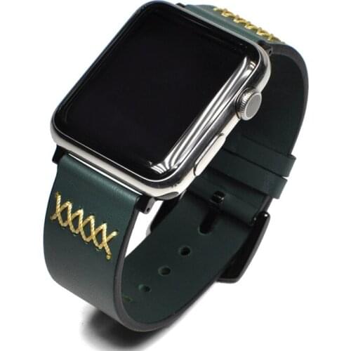 SEURE Genuine Leather Strap for Apple Watch Band 42mm 38mm iwatch Series 5 4 3 2 1 Watchband Bracelet Luxury Wristwatch Belt
