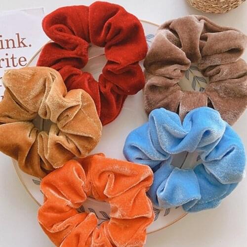 Plush Scrunchie For Girls Cute Elastic Hair Rubber Bands Girls Hair Ring Head Rope Lovely Hair Wear Headdress Hair Accessories
