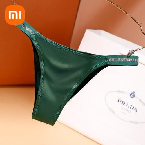 3pcs XiaoMi mijia sexy seamless ice silk underwear womens comfortable, breathable, skin-friendly, antibacterial buttocks briefs