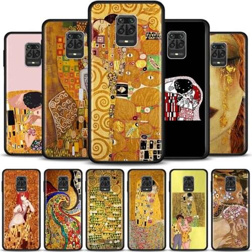 Kiss by Gustav Klimt Case For Xiaomi Redmi Note 10 Pro Max 9 8 7 Silicon Cover For Redmi K40 Pro Plus 9 Power 9A 9C 9T Shell