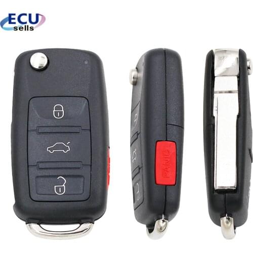 Folding flip Remote Key shell housing Case FOB for VW Touareg 2004-2011