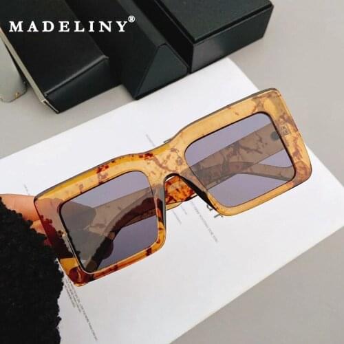 MADELINY Brand Women Sunglasses Luxury Designer Oversized Square Sun Glasses Female Summer Style Shades UV400 MA042